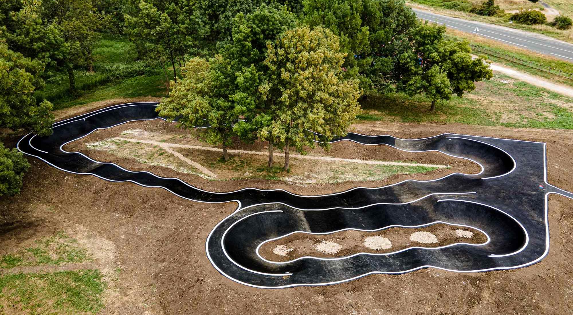 Circuit de Pumptrack à Pineuilh, en Gironde