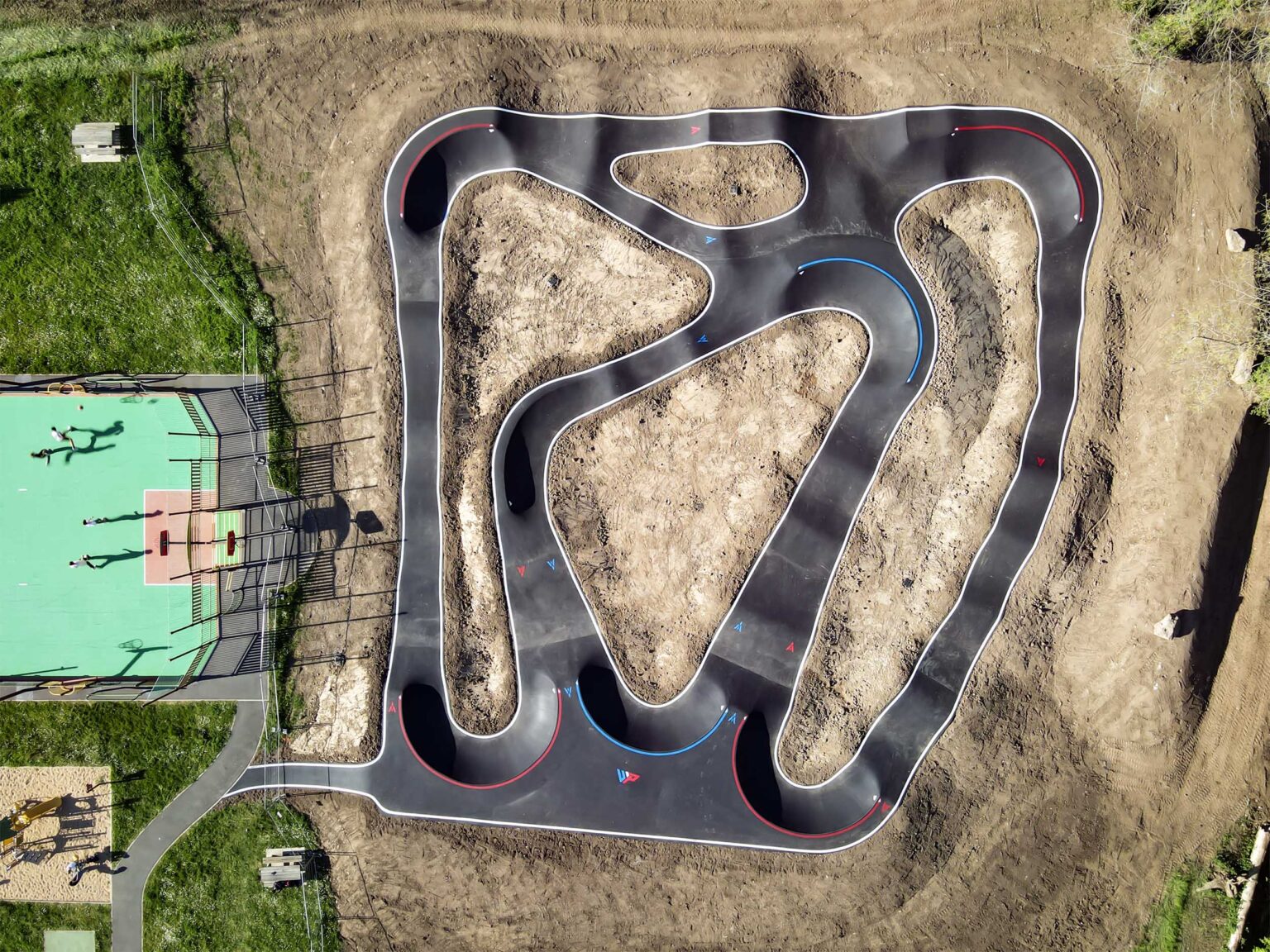 Pumptrack à Lalinde réalisé par West Pump France